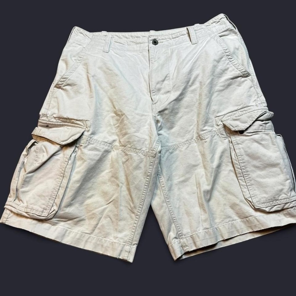 Polo Jeans company Ralph Lauren light tan cargo shorts size 34‎